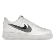 Nike Air Force 1 Low '07 Spray Paint Swoosh - White Black Grey