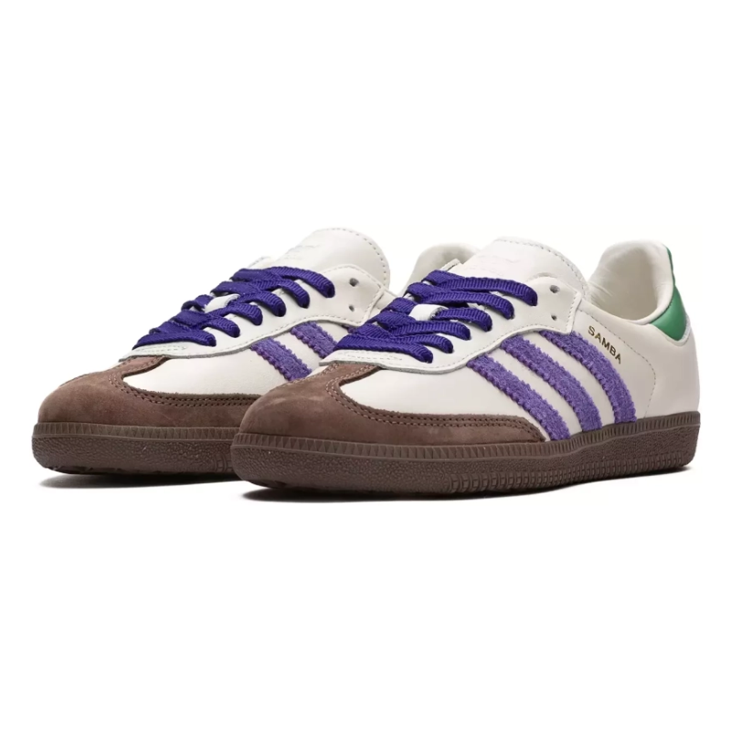 23162-2025-02-13T154530.359.png Adidas Samba OG - Off White Core Purple Green Brown - Image 3