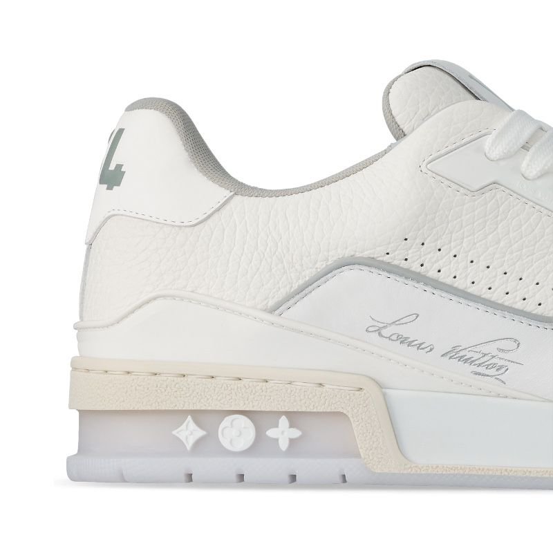 28cea3fa-7e01-491a-ad92-dc5d6100fb94.jpg Louis Vuitton x Virgil Abloh White Grey Low Trainers - Image 3