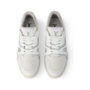 Louis Vuitton x Virgil Abloh White Grey Low Trainers - Image 4