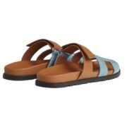 Hermes Chypre Sandal Bicolor/Denim - Image 3