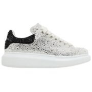 Alexander Mcqueen Oversized Crystal-Embellished White
