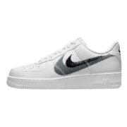 Nike Air Force 1 Low '07 Spray Paint Swoosh - White Black Grey - Image 2