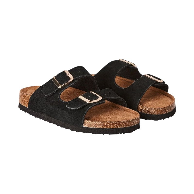 Photoroom_20250607_094206.jpeg Birkenstock Arizona Suede Leather Black Narrow Fit - Image 2