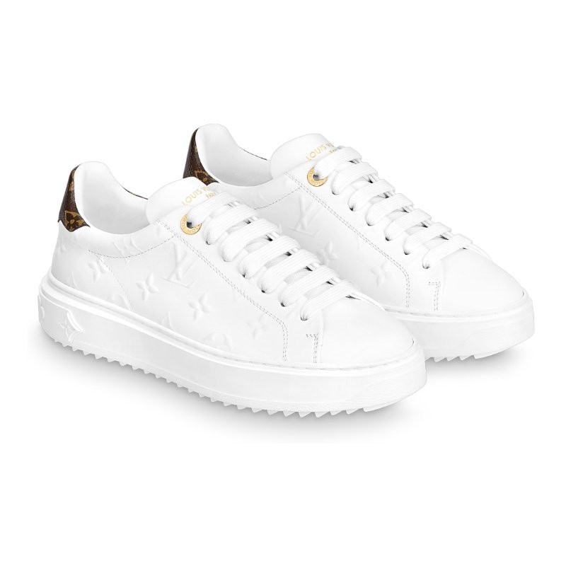 Photoroom_20250609_190335.jpeg Louis Vuitton Time Out - Debossed Monogram Leather White - Image 3