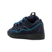 Lanvin 'Curb' suede and leather Sneakers in Navy - Image 4