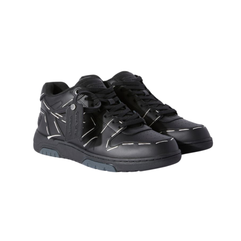Untitled-design-2025-01-11T025947.495.png OFF-WHITE Out Of Office OOO low Tops Sartorial Stitching Black Black - Image 2