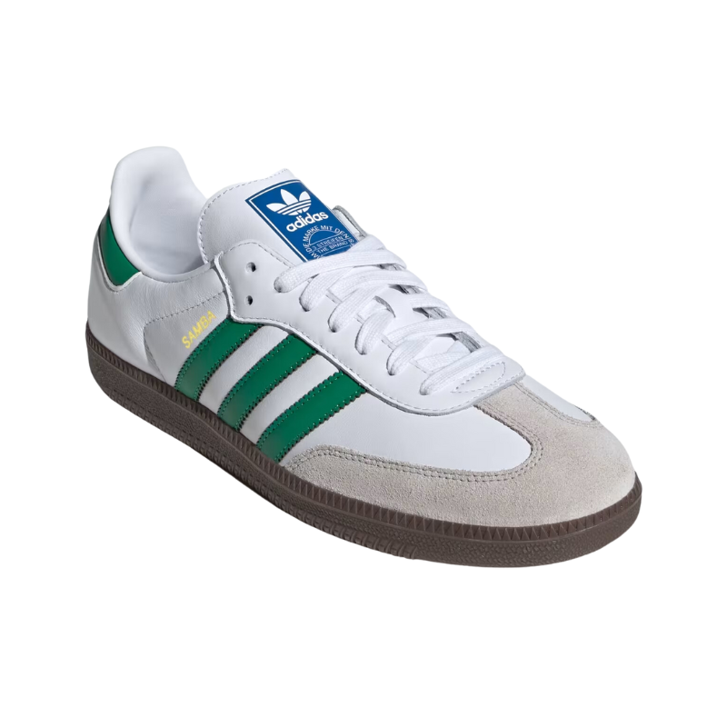 Untitled-design-2025-02-06T180653.436.png Adidas Samba OG Foot Wear - White Green - Image 2