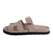 Hermes Chypre Sandal - Pink Suede - Image 3