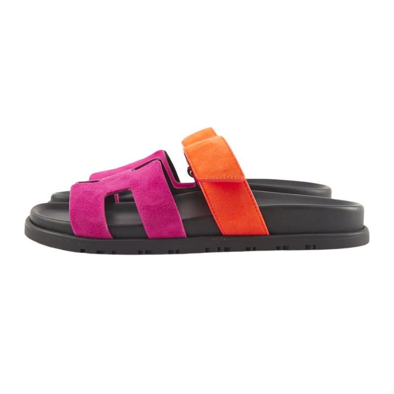Untitled-design-2025-02-16T170043.755.png Hermes Chypre Sandal Rose Chapas / Orange Synthétique - Image 5