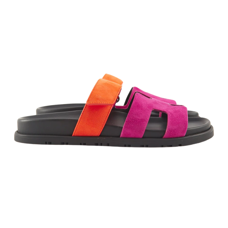 Untitled-design-2025-02-16T170719.300.png Hermes Chypre Sandal Rose Chapas / Orange Synthétique - Image 4