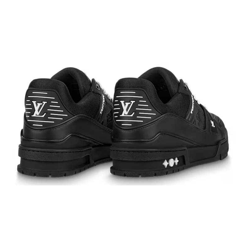 Untitled-design-2025-02-23T144408.681.png Louis Vuitton Trainer - Black Embossed Monogram - Image 4