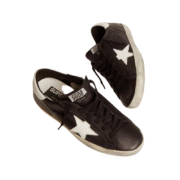Golden Goose Super-Star - Black White Leather - Image 2