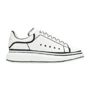 Alexander Mcqueen Oversized - White Black Outline