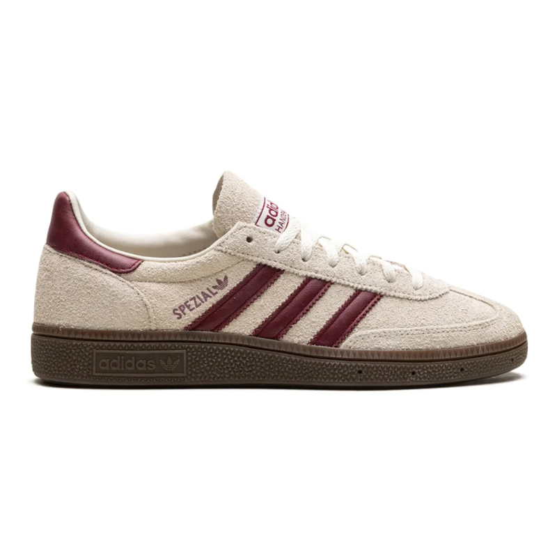 adidas-Handball-Spezial-Shadow-Brown-Gum-34.png Adidas Handball Spezial - Off White Collegiate Burgundy - Image 1