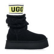 UGG Classic Sweater Letter Boot - Black - Image 3