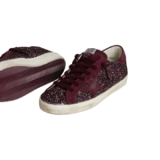 Golden Goose Super-Star LTD in cherry glitter with cherry suede star(Women's) - Image 2