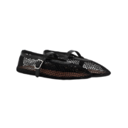 Alaïa Fishnet Ballerina Flats | Black - Image 2
