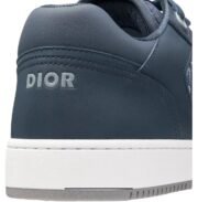 Dior B27 Uptown Low-Top Sneaker – Blue Smooth Calfskin and Blue Dior Oblique Jacquard - Image 3