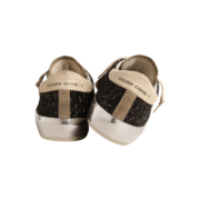 Golden Goose in black glitter with cream star and suede inserts(Women's) - Image 4