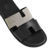 Hermès Izmir sandal black and white - Image 4