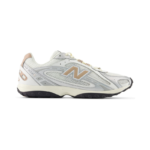 New Balance 204L in the silver metallic and flat taupe colorway