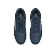 Dior B27 Uptown Low-Top Sneaker – Blue Smooth Calfskin and Blue Dior Oblique Jacquard - Image 4