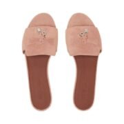 Loropiana Summer Charms Sandal Suede Goatskin Precious Rose - Image 5