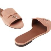 Loropiana Summer Charms Sandal Suede Goatskin Precious Rose - Image 3
