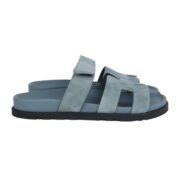 Hermes Chypre Techno Sandals Bleu