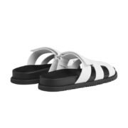 Hermes Chypre Sandals – White Palladium Hardware - Image 3