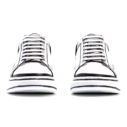 Alexander Mcqueen Oversized – White Black Outline - Image 3