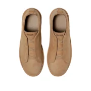 ZEGNA BEIGE TRIPLE STITCH™ SECONDSKIN SNEAKERS - Image 2