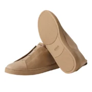 ZEGNA BEIGE TRIPLE STITCH™ SECONDSKIN SNEAKERS - Image 3