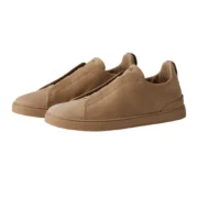 ZEGNA BEIGE TRIPLE STITCH™ SECONDSKIN SNEAKERS - Image 4
